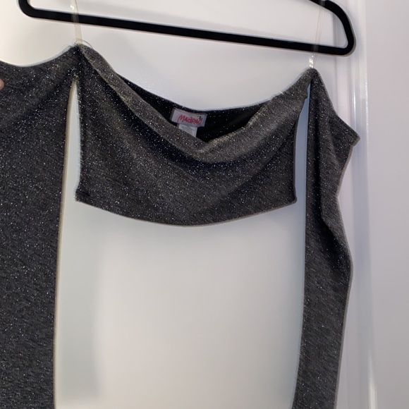 Metallic silver crop top - Picture 2 of 5